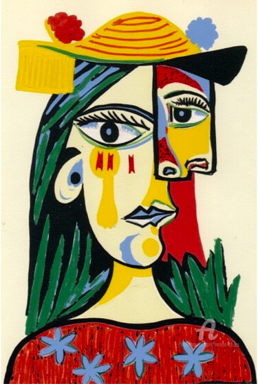 Arts numériques intitulée "08-Picasso's influe…" par Teresa Casas, Œuvre d'art originale, Image générée par l'IA