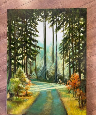 Schilderij getiteld "Wilderness" door Sultan Aubekerov, Origineel Kunstwerk, Acryl