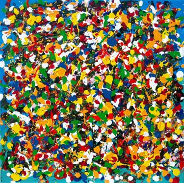 Pittura intitolato "# 217" da Gil Lepage, Opera d'arte originale, Acrilico Montato su Telaio per barella in legno
