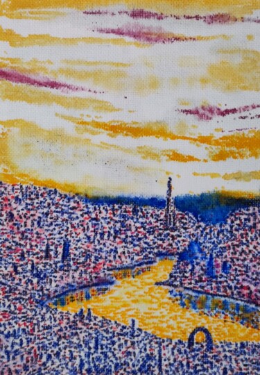 「Studies for potenti…」というタイトルの絵画 Milto Siderisによって, オリジナルのアートワーク, 水彩画