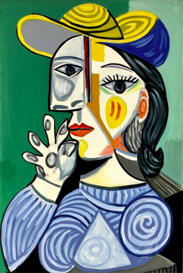 数字艺术 标题为“09-Picasso's influe…” 由Teresa Casas, 原创艺术品, AI生成的图像