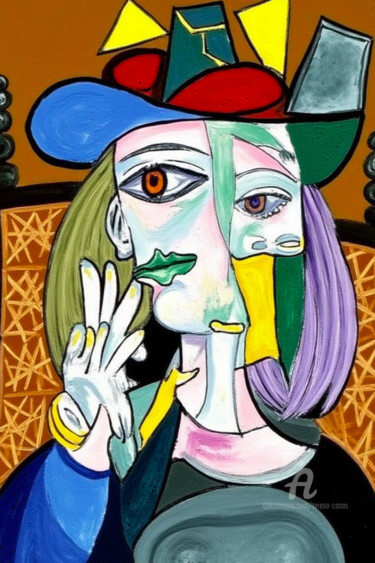 Arts numériques intitulée "10-Picasso's influe…" par Teresa Casas, Œuvre d'art originale, Image générée par l'IA