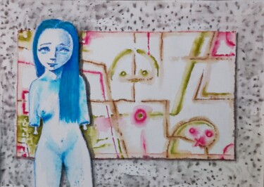 「Studies for potenti…」というタイトルの絵画 Milto Siderisによって, オリジナルのアートワーク, 水彩画
