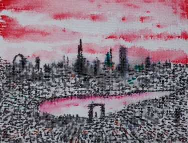 「Studies for potenti…」というタイトルの絵画 Milto Siderisによって, オリジナルのアートワーク, 水彩画