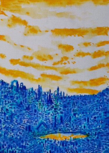 「Studies for potenti…」というタイトルの絵画 Milto Siderisによって, オリジナルのアートワーク, 水彩画