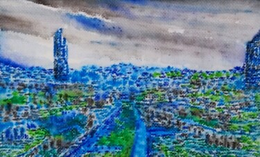 「Studies for potenti…」というタイトルの絵画 Milto Siderisによって, オリジナルのアートワーク, 水彩画