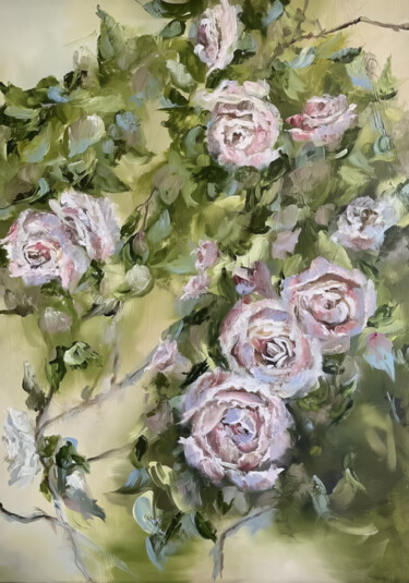 제목이 "Garden Reverie"인 미술작품 Sultan Aubekerov로, 원작, 기름