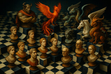 Digital Arts με τίτλο "Above the Line of S…" από Alberto Capitani, Αυθεντικά έργα τέχνης, Εικόνα που δημιουργήθηκε με AI