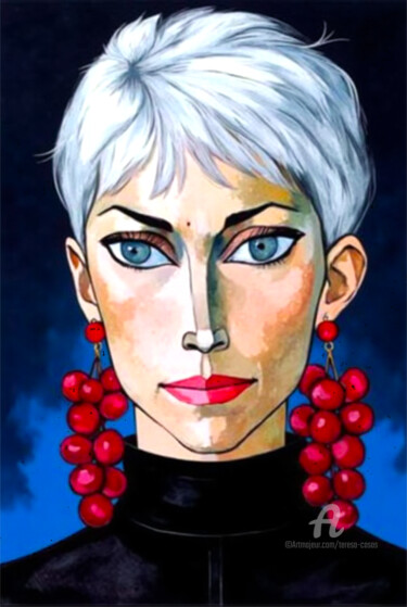Digital Arts titled "15-Guayasamin influ…" by Teresa Casas, Original Artwork, AI generated image