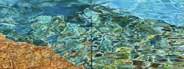 Картина под названием "De Charybde à Sylla…" - Jean-Marc Dufer, Подлинное произведение искусства, Масло Установлен на Деревя…