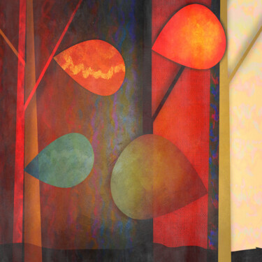 Abstract wood no.2 Arte digitale intitolato "Abstract wood no.2" da Phil Grimes, Opera d'arte originale, Pittura digitale