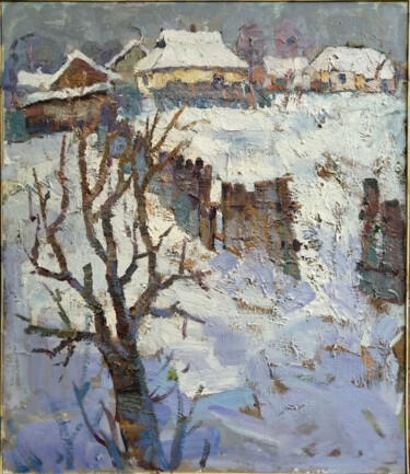 "Cathedral Square" başlıklı Tablo Oksana Ivanyuk tarafından, Orijinal sanat, Petrol Ahşap Sedye çerçevesi üzerine monte edil…