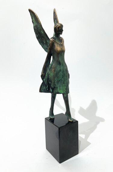 Sculpture intitulée "Heavenly Guardian,…" par Joanna Zakrzewska-Cholewa, Œuvre d'art originale, Bronze