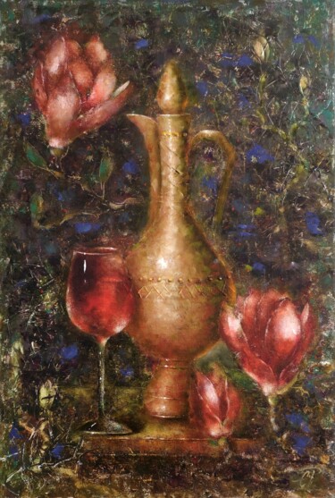 "The sheen of gold" başlıklı Tablo Svetlana Petruša tarafından, Orijinal sanat, Petrol Ahşap Sedye çerçevesi üzerine monte e…