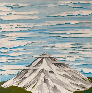 "A snowy mountain in…" başlıklı Tablo Margarita Lyudvig (MLyudvig) tarafından, Orijinal sanat, Akrilik