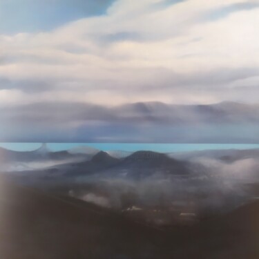 Fate of the clouds Painting titled "Fate of the clouds" by Luciana Livi, Original Artwork, Wax Mounted on Wood Stretcher frame