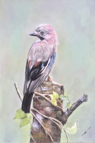 Drawing titled "Jay" by Irene_art, Original Artwork, Pastel