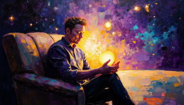 数字艺术 标题为“Elon Musk: The Cosm…” 由Caprice, 原创艺术品, AI生成的图像