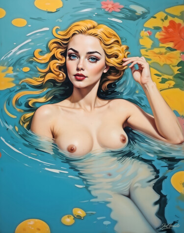 数字艺术 标题为“Venus im Bade IV” 由Jo Graetz (Jo Graetz), 原创艺术品, AI生成的图像