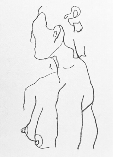 Tekening getiteld "A-V1" door Alison Robin, Origineel Kunstwerk, Potlood