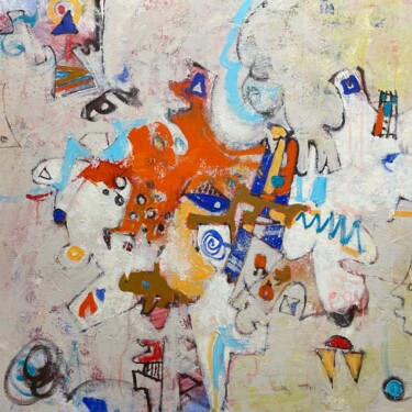 Pittura intitolato "Sans titre222" da Jean Brisé, Opera d'arte originale, Acrilico Montato su Telaio per barella in legno