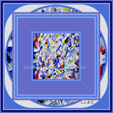 제목이 "FOULARD ARTISTICI I…"인 섬유 예술 Laila Lago & C. By Iannilli Antonella로, 원작, 섬유 섬유