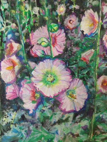 Mallows of Noonday Shadow Painting titled "Mallows of Noonday…" by Ariadna Shmidt (AriS), Original Artwork, Pastel