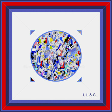 제목이 "FOULARD ARTISTICI I…"인 섬유 예술 Laila Lago & C. By Iannilli Antonella로, 원작, 섬유 섬유