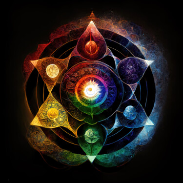 "Universal Chakra" başlıklı Dijital Sanat Gabriel Zen tarafından, Orijinal sanat, 2D Dijital Çalışma