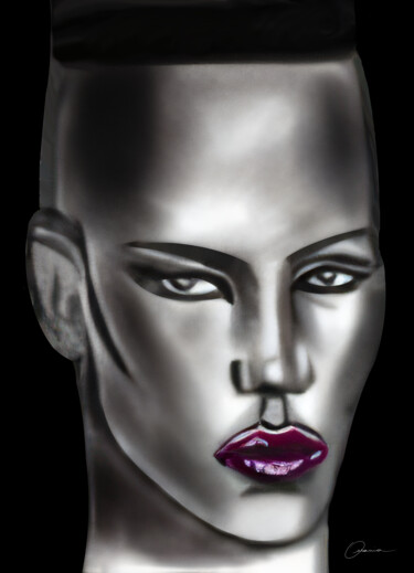 Grace Jones Musician Digital Artwork "Grace Jones Musicia…" başlıklı Dijital Sanat Ouraniart tarafından, Orijinal sanat, Dijital Resim