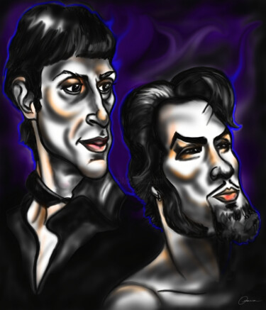 Janes Addiction Perry Farrell Dave Navarro Musician Artwork 제목이 "Janes Addiction Per…"인 디지털 아트 Ouraniart로, 원작, 디지털 페인팅