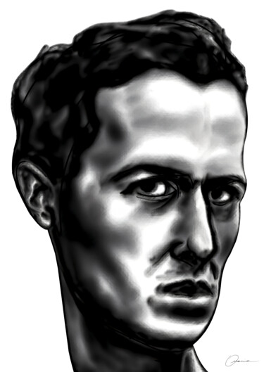 Joe Strummer The Clash Musician Singer Artwork Digitale Kunst getiteld "Joe Strummer The Cl…" door Ouraniart, Origineel Kunstwerk, Digitaal Schilderwerk