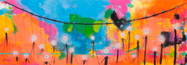 Luces en la ciudad 绘画 标题为“Luces en la ciudad” 由Francisco Muñoz Tejeida, 原创艺术品, 丙烯