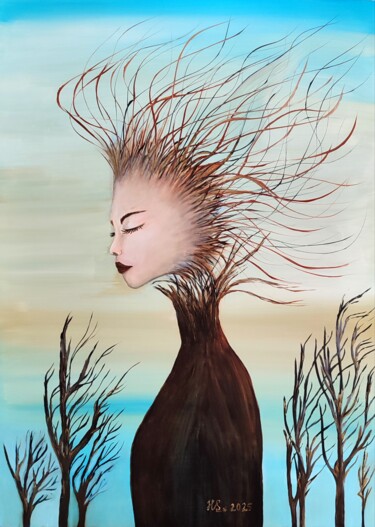 The Mood of the Wind (4) 「The Mood of the Win…」というタイトルの絵画 Helen Spoonによって, オリジナルのアートワーク, オイル