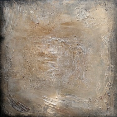 Schilderij getiteld "Erased History" door Viki Smoliar, Origineel Kunstwerk, Acryl Gemonteerd op Frame voor houten brancard
