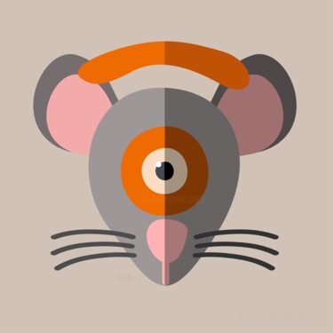 animalojo 28 - ratojón 数字艺术 标题为“animalojo 28 - rato…” 由Ojolo - Abel García, 原创艺术品, 2D数字工作