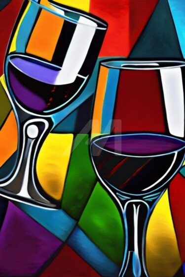 绘画 标题为“Picasso wine” 由Georgii Stepanov, 原创艺术品, 油