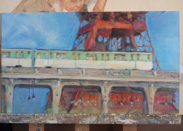 Urban Journey in Color Peinture intitulée "Urban Journey in Co…" par Sultan Aubekerov, Œuvre d'art originale, Huile