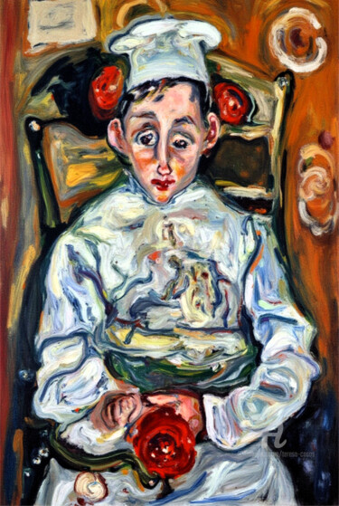 数字艺术 标题为“05-Chaim Soutine In…” 由Teresa Casas, 原创艺术品, AI生成的图像