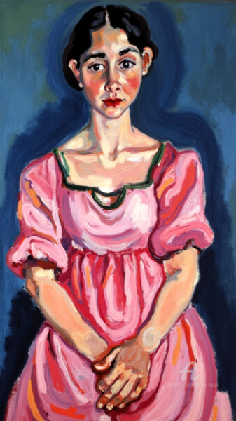 数字艺术 标题为“11-Chaim Soutine In…” 由Teresa Casas, 原创艺术品, AI生成的图像