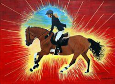 Schilderij getiteld "Aktion" door Françoise Lemaître-Leroux, Origineel Kunstwerk, Acryl