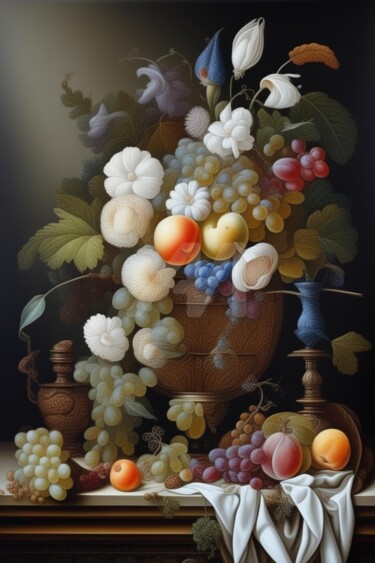 数字艺术 标题为“Nature morte 7” 由Georgii Stepanov, 原创艺术品, 数字油画