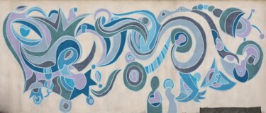 I Tre Punti Punto Terzo Mural Art Fotografie getiteld "I Tre Punti Punto T…" door Claudio Mario Andrea, Origineel Kunstwerk, Acryl