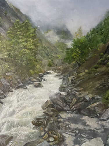 Painting titled "Wild Harmony Reveal…" by Sultan Aubekerov, Original Artwork, Oil