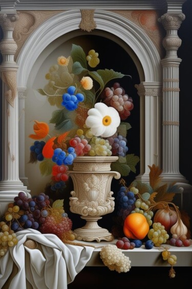 数字艺术 标题为“Nature morte 11” 由Georgii Stepanov, 原创艺术品, 数字油画