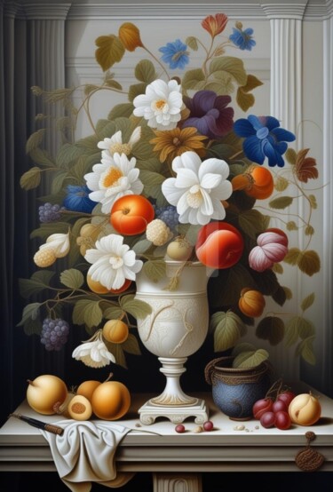 数字艺术 标题为“Nature morte 15” 由Georgii Stepanov, 原创艺术品, AI生成的图像