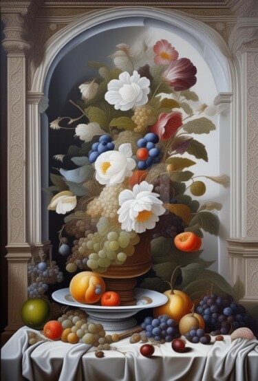 数字艺术 标题为“Nature morte 17” 由Georgii Stepanov, 原创艺术品, 数字油画