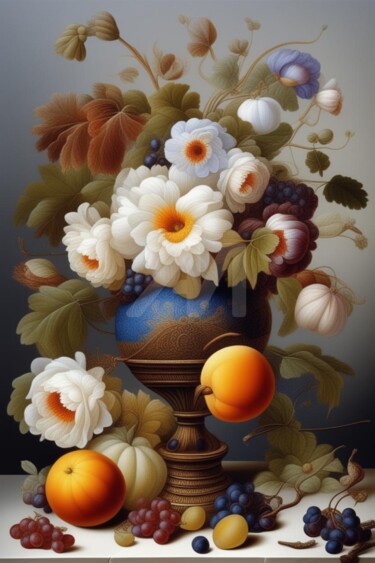 数字艺术 标题为“Nature morte 18” 由Georgii Stepanov, 原创艺术品, 数字油画