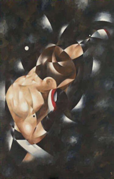 Painting titled "Invictus" by Jean-François Laurent, Original Artwork, Oil