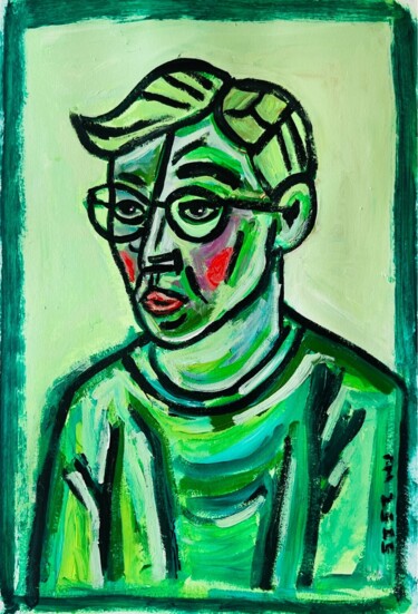 Painting titled "AUTO3" by Frédérick Meunier, Original Artwork, Acrylic